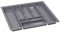 ALUSFERA Rangement pour Couverts 70 cm – Organisateur de Tiroirs avec Compartiments – Range-Couverts de Haute Qualité pour une Cuisine Bien Rangée – Ajustable et Facile à Nettoyer – 630x490mm Argent