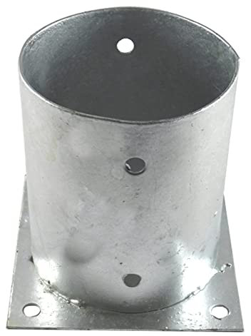 Verzinkter Pfostenträger Aufschraubhülse 150mm | Bodenhülse für Holzpfosten Ø120mm | Zaunträger, Carport, Pavillon, Holzgebäude, stabile Betonbefestigung