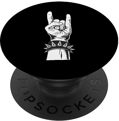 Let's Rock Devil Salute French Fries Fork Metalhand & Roll PopSockets Swappable PopGrip