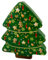 MediMuc Weihnachtsbaum - weihnachtlich bedruckte Dose in Form eines geschmückten Tannenbaums - lebensmittelecht - Aufbewahrungsdose, Keksdose, Blechdose - (LxBxH): 22 x 18 x 4cm
