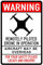 Warning Drone In Operation Aircraft Overhead Signs Warning Traffic Road Street Caution Sign Safety Sign Indoor Or Outdoor Signs For Home Office Work 8X12 Inches