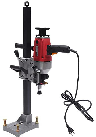 Tischbohrmaschine 1800W Ständerbohrmaschine Magnetbohrmaschine Standbohrmaschine Säulenbohrmaschine Drill Press für Diamantbohrkronen - Kernbohrer, 2000 U/min, Ø Bohrung: 32/63/83mm