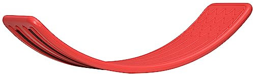 ZONEKIZ Balance Board Kids Wobble Board, Stepping Stone, Montessori Toy for Children, Nursery Toy, for Ages 3-6 Years, 82 x 27.5 x 19.5cm - Red