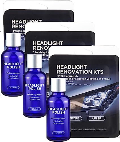 EXQST Mighty Headlight Polish Cleaner Car Headlight Clean Polish Wipe New Headlight Restoration Tail Light Repair Kit Headlight Cleaner Original