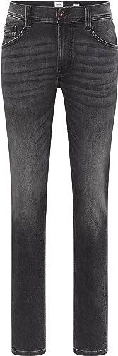 MUSTANG Herren Jeans Oregon Slim K - Slim Fit - Schwarz - Black Denim W28-W40, Größe:40W / 34L, Farbvariante:Black Denim 783