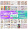 colortouch Planner Stickers Set - 4600+ Stück, 64 Blatt Aufkleber - Sticker Fotoalbum für Kalender, Organizer, Agenda, Journal, Monatsplaner, Notizbuch, Bullet Journal - Kinder, Mädchen, Erwachsene