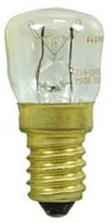 10PZ LAMPADA ALOGENA A PERA PER FORNO 300? - 15w - E14-2700?K calda - 100 lm - chiara