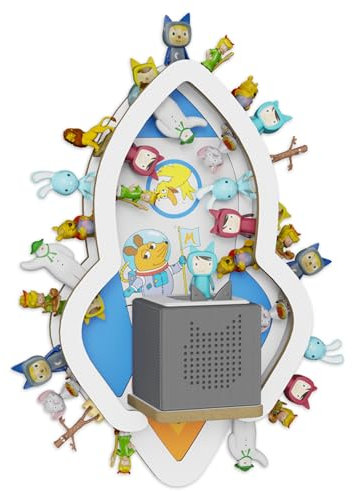 Holzura Tonie Regal Die Maus mit magnetischem Rahmen für Toniefiguren