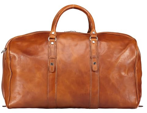 Hausfelder Manufaktur Reisetasche Grösse L (Cognac)