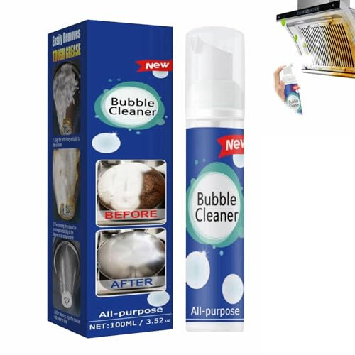 Limpiador Espuma, Limpiador de Burbujas de Cocina, Limpiador de Burbujas de Cocina Multiusos, Limpiador Vejiga Multiusos, Limpiador de Grasa Potente, Espuma Limpiador Grasa de Cocina, 100ml