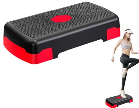 Lesunbak Aerobic Stepper, Übungsschritt | Aerobic-Stepper-Step-Trainer,Aerobic-Stepper mit 3 Erhöhungen für -Fitnessstudio, Training, kompakter Aerobic-Stepper
