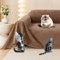 Loiion Sofaschutz Katze, Sofabezug 2 Sitzer Couch Schutz Katze, Rutschfester Couch Überwurf, Sofabezug Wasserdicht, Schonbezug Sofa für Haustier Kinder Katzen Hunde, Braun, 300x180cm