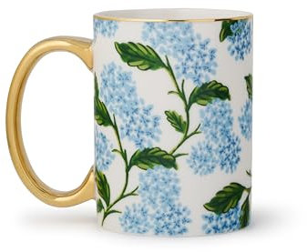 RIFLE PAPER CO. Porzellantasse | Für den täglichen Gebrauch und Versammlungen mit einzigartigen Designs, für Freunde und Familie zu jeder Zeit des Jahres, Kaffee-Tee-Enthusiasten und mehr, Hortensien