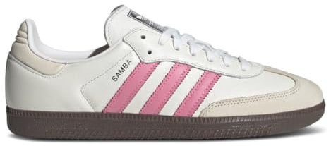 Adidas Samba OG Sneaker Donna, Bianco Rosa Lucido, 7