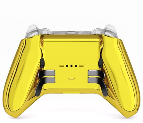 eXtremeRate Carcasa Trasera para Xbox Elite Series 2 Accesorios Placa Inferior de Repuesto Shell Cover Cubierta para Xbox Elite Series 2 Core Modelo 1797 Mando-No Incluye Control(Dorado Cromo)