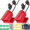 Xiatiaosann Power Wheel Akku-Adapter für Milwaukee M12 12V Akku-Kit, Stromanschluss 14AWG Robotic mit Kabelbaum Sicherung, Niederspannungsschutz-Modul, Schrauben(2 Pack)