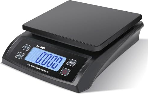 Digital Kitchen Scales 30kg/66lb Food Scale Baking Cooking Bread Food Weighing Scales with LCD Display and Weigh/Tare Function Counting Scale for Baking Cooking Meat Adapter Included black