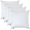 Homescapes Füllkissen 65x65 cm – 4er-Set Federkissen mit Baumwollbezug, Kissenfüllung/Innenkissen für Dekokissen wie Sofakissen, Bettkissen, Cocktailkissen & Kopfkissen
