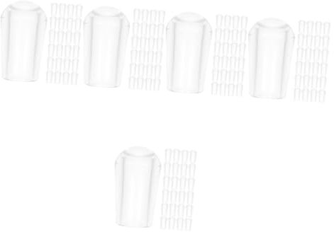 BUGUUYO 5 Sätze Rack-spitzenkappen Runde Endabdeckung Kleiderbügel-schutzkappen Für Haken Installieren Sicheres Material 100 Stück * 5