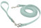 Petbo 5m Kurze Schleppleine 19mm mit abnehmbaren Kurzführer (ohne Handschlaufe/Kein Verheddern) Extra Breite 19mm für alle Hunde (Pastell-Blau - Gurtband)