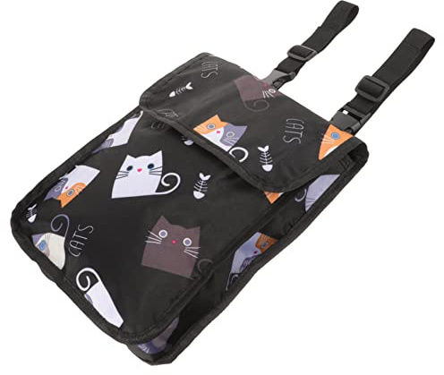 FOYTOKI Bike Handlebar Bag Electric Scooter Handlebar Pouch with Buckle Straps Front Hanging Phone Holder Storage for Tools Wallet Keys and Small Items Fits Road Mountain City and Folding Bikes