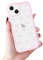 Urarssa Case for iPhone 14/iPhone 13, Cute Bowknot Pattern Aesthetic Bow Design Phone Case for Women Girls, Soft TPU Bumper Clear Shockproof Protective Girly Cover for iPhone 14/iPhone 13, Mini Bow