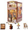 shrike Book Nook Kits pour Adultes - Kit Maison de Poupée Miniature en Bois, Puzzle 3D avec Meubles et Éclairage LED - Jouets Éducatifs et Accessoires - Construction pour Adolescents 14+ et Adultes