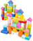 Abaodam 100stücke Teiliges Geometrische Holzbausteine Für Junge Mädchen Pädagogisches Spielzeug Kreativität Und Räumlichem Denken Sicher Für Junge Mädchen