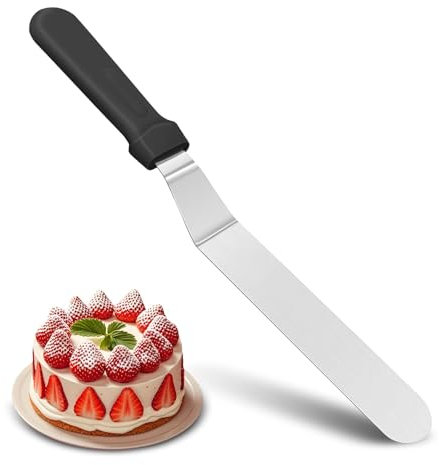 6in Pallet Knife - Icing Spatula, Cake Spatula with Ergonomic PP Handle, Smooth Spreading Tools, Multi-Purpose Frosting Spreader for Home, Kitchen, Baking, Dishwasher Safe (6 inch)