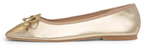 TRUFFLE Collection Penelope Womens Gold Ballerina - Size 7 UK - Gold