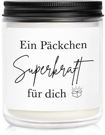 SECOGM Gute Besserung Geschenke, Mutmacher Geschenk, Entspannung Geschenk Für Frauen, Motivationsgeschenke, Aufmunterung Geschenke Krankheit, Duftkerze für Freundin Geburtstag