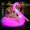Solar LED Flamingo Pool Float für Erwachsene - Aufblasbarer Schwimmring mit Lichtern, Nachtschwimmschwimmer Schwimmer für Pool/Strand/See Partys