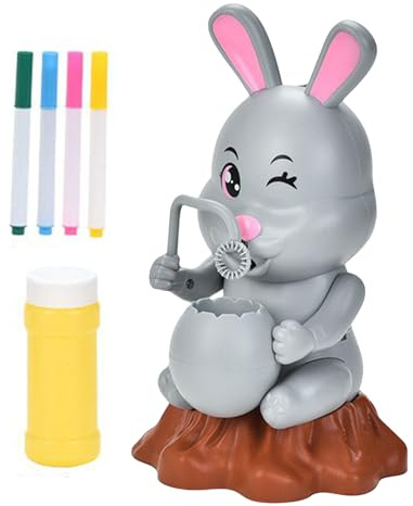 Zhliuqo Seifenblasenmaschine,Auslaufsicherer -Design Bläser,DIY Bemalen Osterhase Seifenblasenmaschine | Für Kinder, Mädchen, Outdoor-Aktivitäten, Geburtstag, Hochzeit, Partygeschenke,