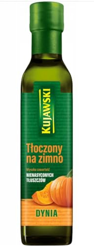 Kujawski Kürbiskernöl kaltgepresst 250ml - kürbiskerne Öl für Salate & Dips