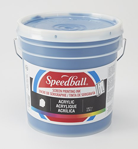 Speedball 046610 Acrylic Screen Printing Ink, 128 FL OZ, Process Cyan
