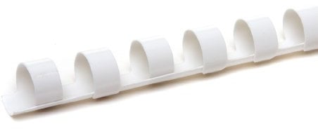 Pavo Boîte de 100 Peignes de reliure en plastique 10 mm Blanc