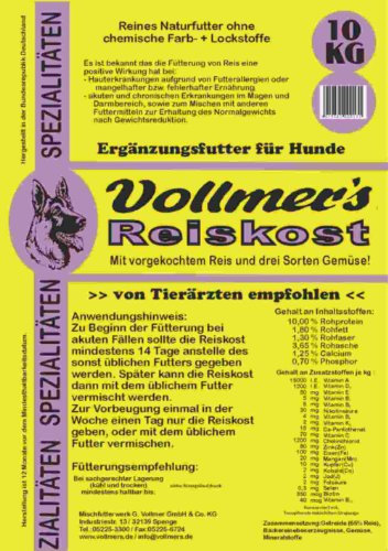 Vollmer´s 37102 Hundefutter Reiskost 5 kg