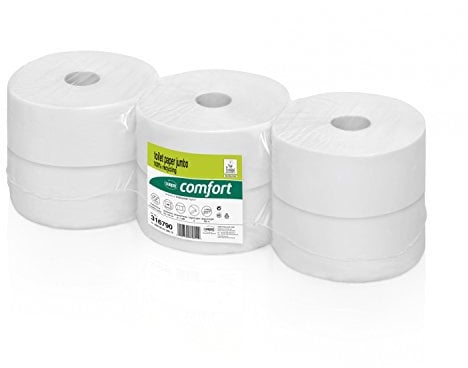 Satino by WEPA comfort Großrolle Toilettenpaper I 6 Rollen mit je 320m I 2-lagig I 316790 I JT2