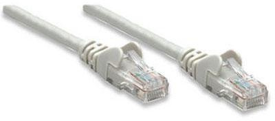 Intellinet 336758 RJ45 Netzwerkkabel, Patchkabel CAT 6 U/UTP 7.50m Grau 1St.