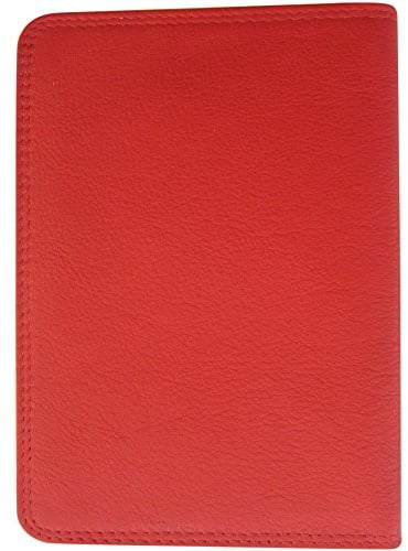 Josephine Osthoff Handtaschen-Manufaktur Reisepasshülle Leder | Reisepasshülle Für Damen Und Herren, Ausweistasche Mit Rfid Schutz, Echtes Leder, Modell 945, Kirsche