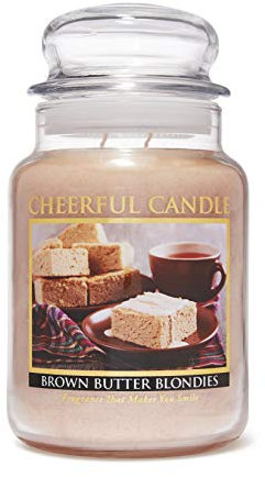 A Cheerful Giver Duftkerze im Glas, Duft: Brown Butter Blondie, 680 ml, Hellbraun