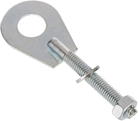 Kettenspanner komplett - mit Scheibe 6,4 + Mutter M6 | Mokick, MZA Nr. 10124-A-S, Simson Nr. 34006 kompatibel mit Simson S 51 B1-4 50 4-Gang Bj. 1980-1989