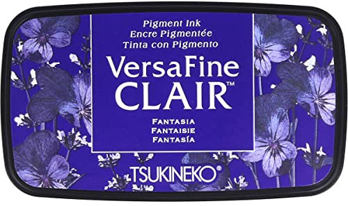 Tsukineko Fantasia Versafine Clair Stempelkissen, Synthetikmaterial, Blau, 5,6 x 9,7 x 2,3 cm, Synthetisches Matrial, 5.6 x 9.7 x 2.3 cm