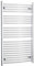 companyblue 700mm Wide Curved Chrome Heated Towel Rail Radiator Ladder for Stylish Bathroom (700 x 1200 mm)