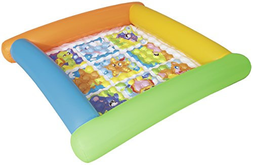 Bestway 52240 Tapis de jeu gonflable carré Up In & Over 132 x 132 x 23 cm