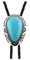 QUKE Stone Bolo Krawatte Native Western Cowboy Handmade Genunie Leder Bola Krawatte Krawatte für Herren Damen, türkis