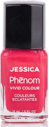 JESSICA Phenom Vivid Colour Nail Polish, Red Hots 14ml