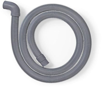 TronicXL Tubo di scarico professionale, ad esempio per AEG Miele Siemens Bosch, 22 mm, angolato, 19 mm, dritto, 0,5 bar, 60 °C, 2,5 m, lavatrice, lavastoviglie 00668114 284849 00284849 358306 9535430
