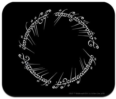 The Lord of The Rings Mordor Script Low Profile Thin Mouse Pad Mousepad