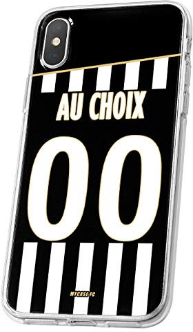 MYCASEFC - Cover per smartphone Asus Zenfone 4 Max ZC554KL, motivo: calcio, personalizzabile, in silicone, realizzata in Francia